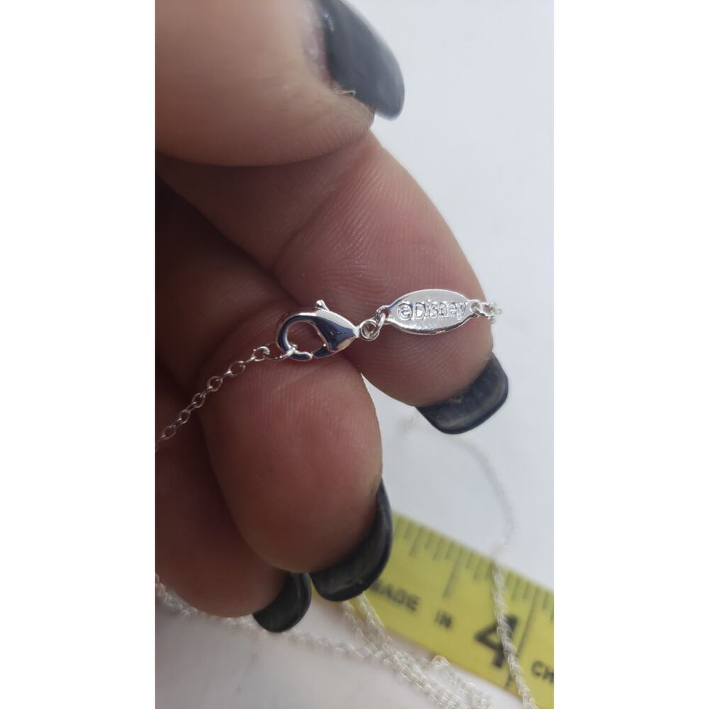 Disney Mickey Mouse & Minnie Mouse Necklace Silverplate Made for Each Other - Picture 5 of 7